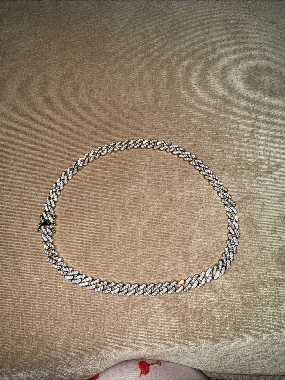 Silver Mini Cuban Necklace - Sparkling Cuban Link Choker